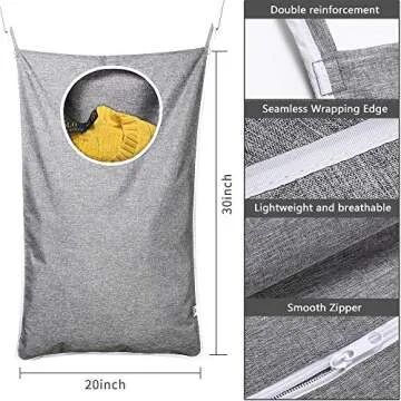 KEEPJOY Hanging Laundry Hamper for Space-Saving Solutions