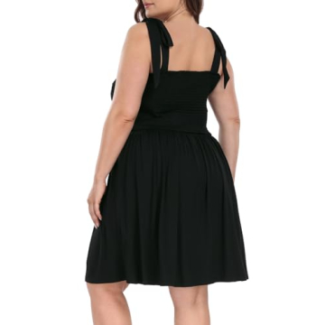 Plus Size Summer Romper Dress with Shorts for Curvy Women