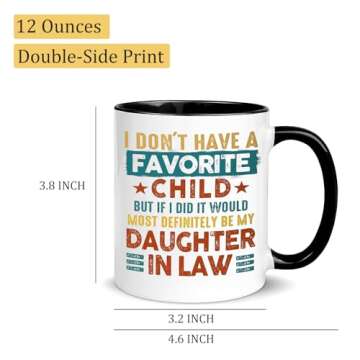 Father Mother in Law Gifts Daughter in Law Birthday Gifts from Mother in Law Favorite Child Daughter...
