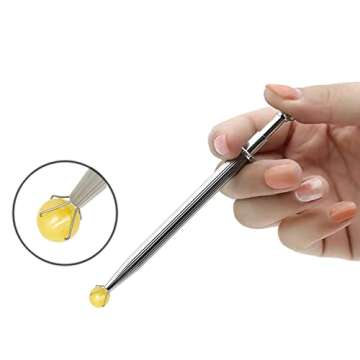 Sprinkle Pen, Pearl Grabber, Sugar Bead Pick-up Tool, Dragee Holder with 4-Prong, Edible Candy Catch...