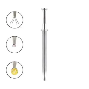 Sprinkle Pen, Pearl Grabber, Sugar Bead Pick-up Tool, Dragee Holder with 4-Prong, Edible Candy Catcher with 4 Claw for Cake, Cupcake, Ice Cream Baking Decoration, HIFUNBK