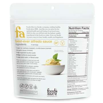 Foods Alive | Non-Fortified Premium Nutritional Yeast Flakes | 2 lbs | Unfortified Vegan Cheese Powd...