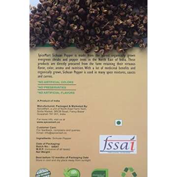 Organically Grown Sichuan Pepper / Szechuan Pepper 50g [Timut Pepper]