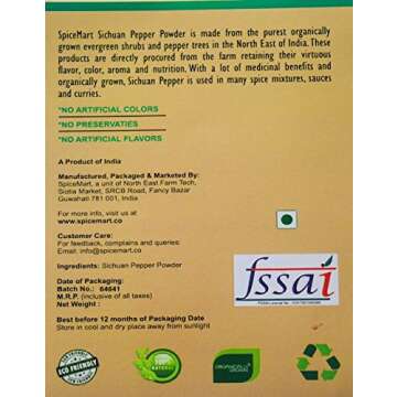 Organically Grown Sichuan Pepper / Szechuan Pepper 50g [Timut Pepper]