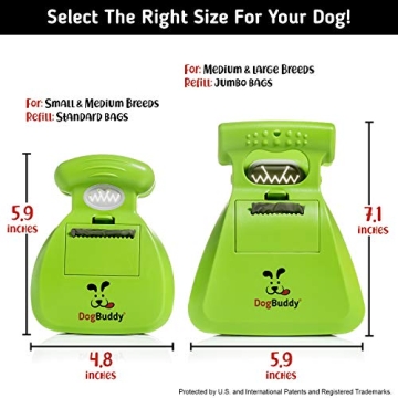 DogBuddy Pooper Scooper with Bag Attachment for Easy Clean-up