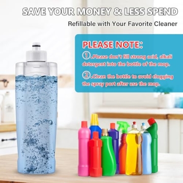 MEXERRIS Spray Mop for All Floor Cleaning Needs - 3 Pads Included