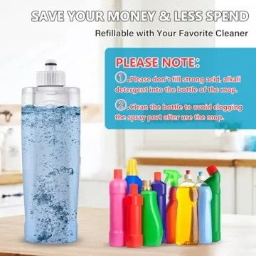 MEXERRIS Spray Mop for All Floor Cleaning Needs - 3 Pads Included