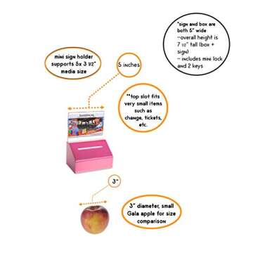 SOURCEONE.ORG Heavy Duty Donation Ballot Box with Lock