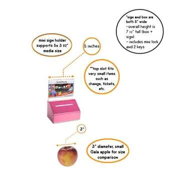 SOURCEONE.ORG Heavy Duty Donation Ballot Box with Lock