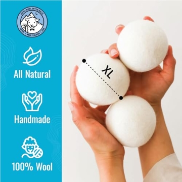 Smart Sheep Wool Dryer Balls Eco-Friendly 6-Pack
