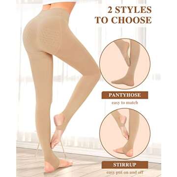 DOCUMO Stylish Black Tights for Women - Comfortable and Versatile