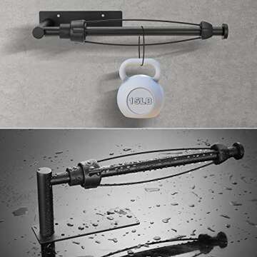 DEKAVA Paper Towel Holder Under Cabinet Wall Mount for Kitchen Paper Towel, Self-Adhesive Paper Towel Bar, Paper Towel Rack, SUS304 Stainless Steel 13 inch (Black R, 1)