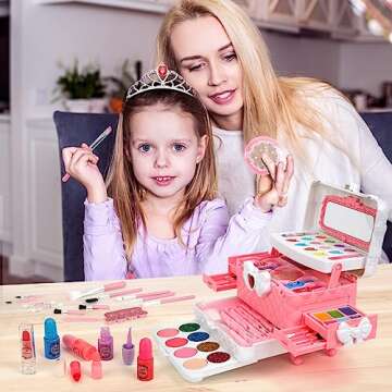 54 in 1 Kids Makeup Kit for Girls - Safe & Fun
