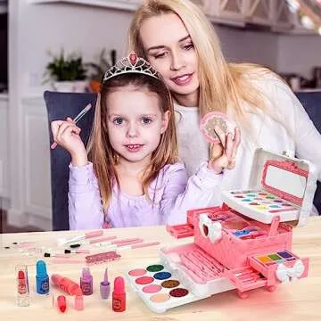 54 in 1 Kids Makeup Kit for Girls - Safe & Fun