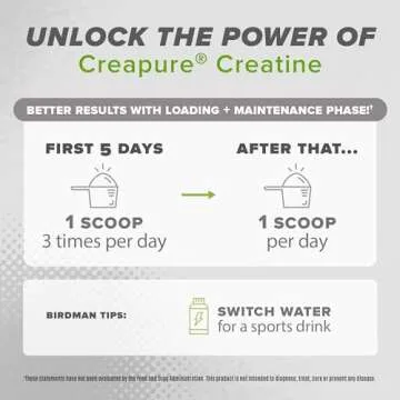 BIRDMAN High-Purity Creatine Monohydrate Unflavored Powder, Pre-Workout, High Performance | 300g