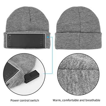 LihupZone LED Display Beanie Hat for Parties and Cosplay