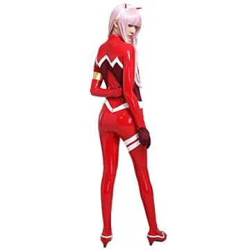 Cosplay.fm Women's Anime Cosplay Red Bodysuit Costume