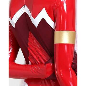 Cosplay.fm Women's Anime Cosplay Red Bodysuit Costume