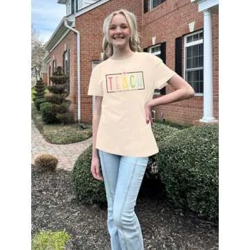 Teacher Shirt Women Teach Kindness Tee for All Occasions