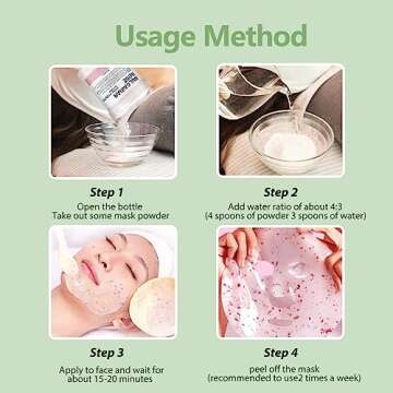 Fokiabin Jelly Mask for Facials, Hydrating & Moisturizing Peel-Off Rubber Gel Face Mask Skin Care fo...