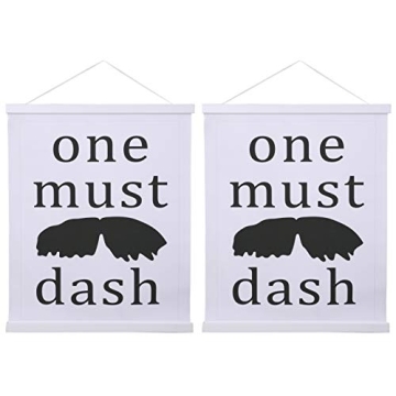 Artmag 2 Pack Magnetic Poster Hanger Frame - 12" Light Wood Hangers for Canvas Art & Prints