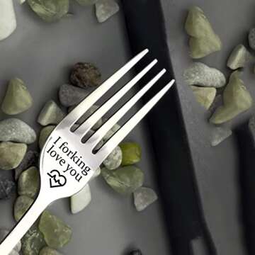 Funny Romantic Gift Fork for Couples Love Expression