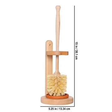 REDECKER Natural Tampico Fiber Toilet Brush Set - Made in Germany