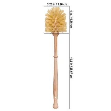 REDECKER Natural Tampico Fiber Toilet Brush Set - Made in Germany
