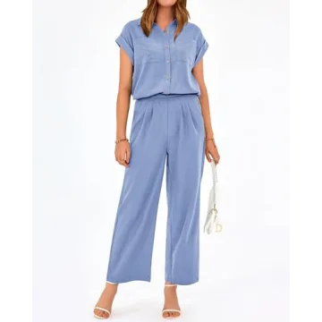 PRETTYGARDEN Women's Trendy Lounge Wear Two-Piece Outfit 2024