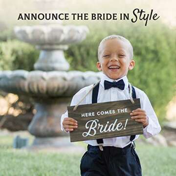 Ring Bearer Gift Set by Stache & Sons | Box Includes Two-Sided Sign, Ring Bearer Sunglasses, Wedding...