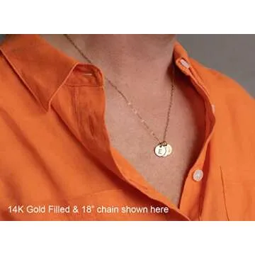 EFYTAL 3 Initial Necklace for Women and Teens, Dainty Gold or Sterling Silver, Personalized Jewelry ...