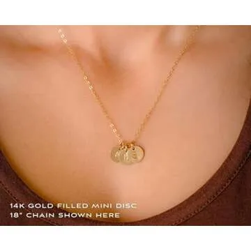 EFYTAL 3 Initial Necklace for Women and Teens, Dainty Gold or Sterling Silver, Personalized Jewelry for Mom, Custom Name Necklace with Initials