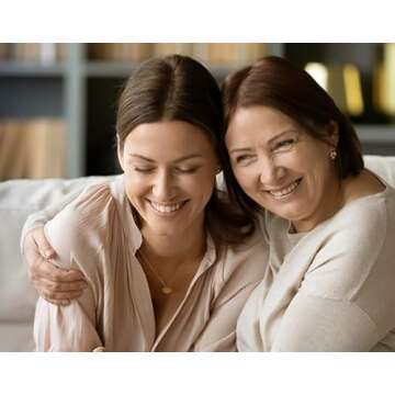 EFYTAL 3 Initial Necklace for Women and Teens, Dainty Gold or Sterling Silver, Personalized Jewelry for Mom, Custom Name Necklace with Initials