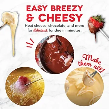 Dash Deluxe Fondue Maker with Temperature Control, 3-Quart