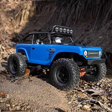 Axial RC Truck 1/10 SCX10 II Deadbolt 4WD Brushed RTR (Battery and Charger Not Included), Blue, AXI03025T1, Trucks Electric RTR 1/10 Off-Road, Unisex