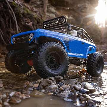 Axial RC Truck 1/10 SCX10 II Deadbolt 4WD Brushed RTR (Battery and Charger Not Included), Blue, AXI03025T1, Trucks Electric RTR 1/10 Off-Road, Unisex