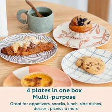 Nook Theory Reusable Bamboo Kids Plates - Safe & Stylish Dinnerware