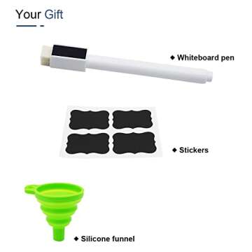 ZEBEIYU 32oz Beer Bottle,Swing Top Glass Kombucha Bottles with Stoppers for Brewing, Beverages, Smoothies, Kefir, Beer, Soda, Juicing, Kombucha, Oil, Water, Milk, Vinegar(4 Pack)