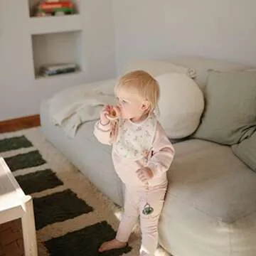 Mushie Silicone Baby Pacifier Clip BPA Free | Luna Design