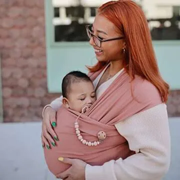 Mushie Silicone Baby Pacifier Clip BPA Free | Luna Design