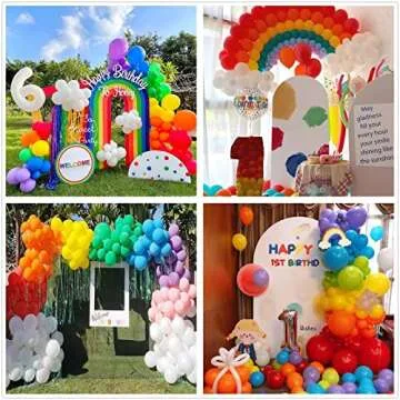412pcs Rainbow Balloon Arch Kit for Wedding and Party
