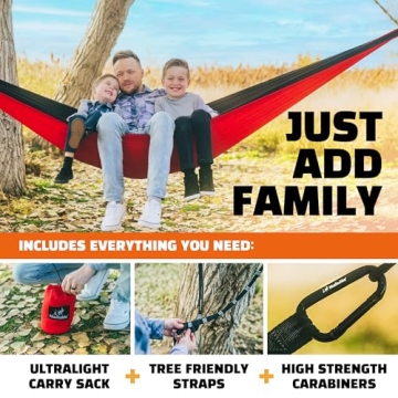 MalloMe Camping Hammock for Adults & Kids - Portable Hammocks for Outside - Hamacas para Adultos Outdoor Single & Double Two 2 Person Hammock - Hamaca/Hamacs/Amacas Heavy Duty Tree Travel Hamock