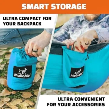 MalloMe Camping Hammock for Adults & Kids - Portable Hammocks for Outside - Hamacas para Adultos Outdoor Single & Double Two 2 Person Hammock - Hamaca/Hamacs/Amacas Heavy Duty Tree Travel Hamock
