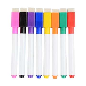 Magnetic Refrigerator Whiteboard,Weekly Menu, Meal Planner, Grocery Shopping List, Dry Erase Board, for Kitchen Fridge with 8 Color Magnetic Markers (16inchx12inch)