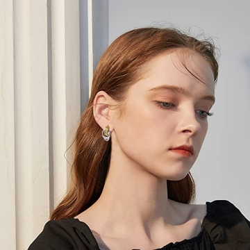 Stylish Rhodium and Gold Two Tone Dangle Earrings