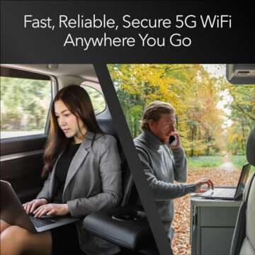 NETGEAR Nighthawk M6 Pro Mobile Hotspot 5G mmWave, 8Gbps, Unlocked,AT&T, T-Mobile,Verizon International Roaming 125 Countries,WiFi 6E,Portable Device with touch control, Modem Wireless Router(MR6550)