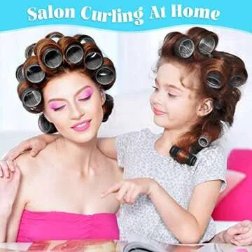 Jumbo Hair Curlers Set for Salon-Style Waves at Home