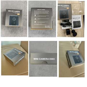 braosusner Wireless Mini Camera HD 1080P Portable Small Nanny Cam with Night Vision,Body Cam Surveil...