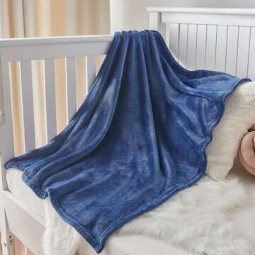 BEDELITE Baby Blankets for Boys and Girls 30" x 40", Soft Cozy Fuzzy Fleece Blanket for Kids Infant ...