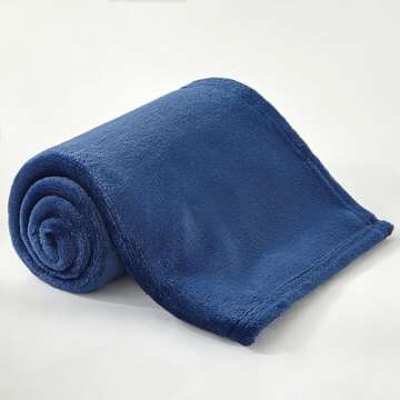 BEDELITE Baby Blankets for Boys and Girls 30" x 40", Soft Cozy Fuzzy Fleece Blanket for Kids Infant Newborn, Warm and Breathable Toddler Blanket for Crib Stroller Bed Travel, Navy